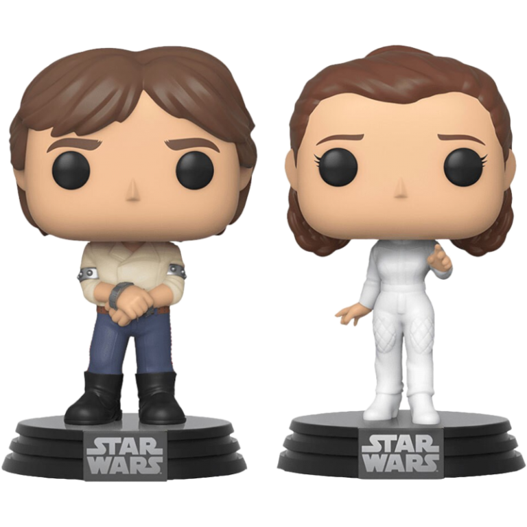 Фигурка Funko POP! Bobble: Star Wars: Han Solo & Princess Leia (2 Pack)