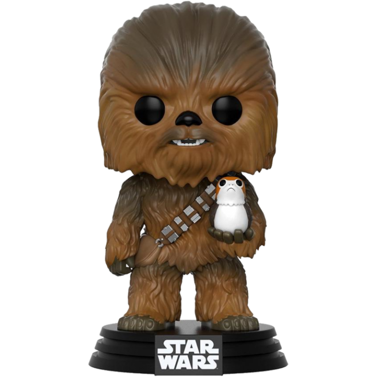 Фигурка Funko POP! Bobble: Star Wars: The Last Jedi: Chewbacca with Porg #195