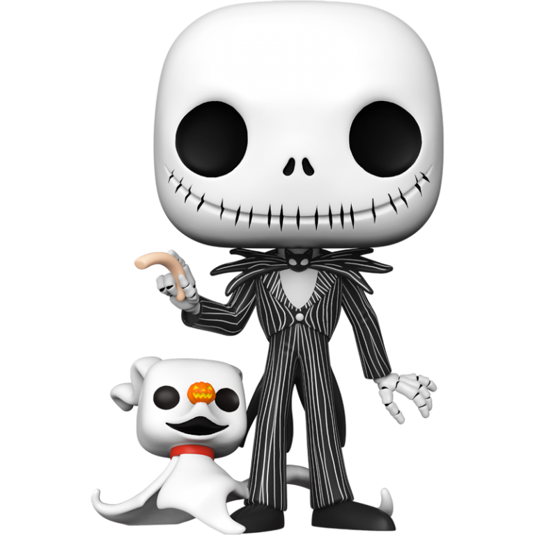 Фигурка Funko POP! Disney: Jack Skellington with Zero 10" #809