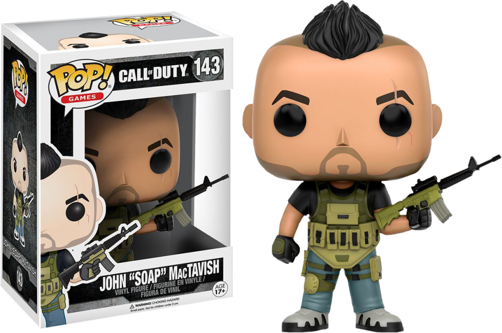 Фигурка Funko POP Games Call of Duty: John 'Soap' MacTavish #143