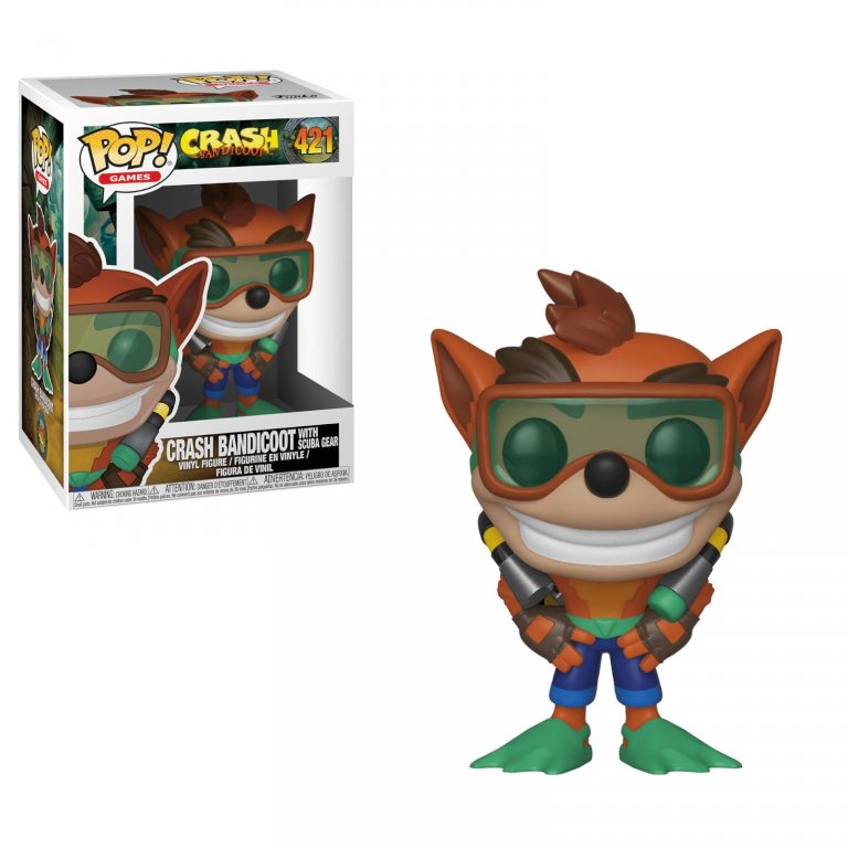 Фигурка Funko POP! Vinyl: Games: Crash Bandicoot S2: Crash with Scuba #421