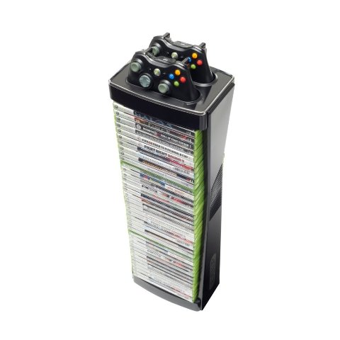 Стойка для хранения дисков и двух контроллеров Game Storage Tower Xbox 360