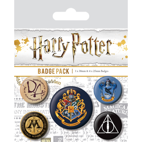 Набор значков Harry Potter: Hogwarts (5 шт.)