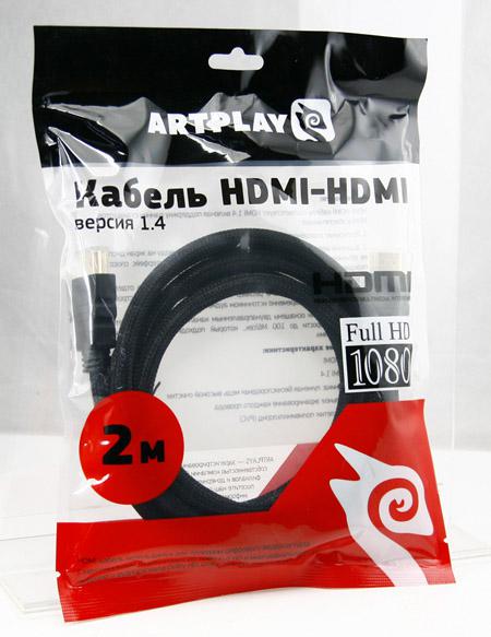 Artplays HDMI 2 м (ver. 1.4) в защитной оплетке