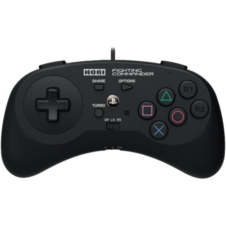 Hori Проводной геймпад Fighting commander, PS3, PS4, ПК (PS4-044E)
