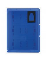 Аксессуар Футляр для хранения 12 игровых флэшкарт PS Vita (синий)