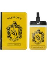 Аксессуар Дорожный набор Гарри Поттер Пуффендуй (обложка для паспорта, бирка для чемодана)