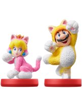 Аксессуар Amiibo комплект Марио-кот и Пич-кошка (Cat Mario and Cat Peach) (Super Mario)