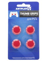 Аксессуар Накладки Artplays Thumb Grips защитные на джойстики геймпада (4 шт) красные