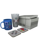 Аксессуар Набор подарочный ABYstyle: PlayStation Classic 2019 (Бокал + Кружка + Подставки 2шт.)