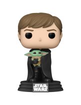 Аксессуар Фигурка Funko POP! Bobble: Star Wars: Mandalorian: Luke Skywalker with Grogu #482