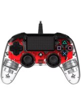 Аксессуар Проводной геймпад Nacon Wired Illuminated Compact Controller, red (PS4/PC)