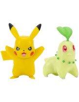 Аксессуар Набор фигурок Pokemon: Battle Figure Pack - Pikachu and Chikorita (Series 10)