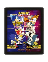 Аксессуар Постер лентикулярный Sonic The Hedgehog (Select Your Fighter)
