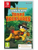 Диск Crazy Chicken Jump n Run Traps and Treasures (код загрузки) [Switch]