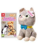 Диск Pups & Purrs Animal Hospital (код загрузки) + мягкая игрушка (кошка) [Switch]
