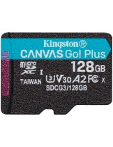 Аксессуар Карта памяти MicroSD 128GB Kingston Class 10 Canvas Go Plus UHS-I U3 V30 A2 (170/70 Mb/s) + SD адаптер