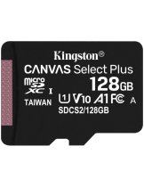 Аксессуар Карта памяти MicroSD 128GB Kingston Canvas Select Plus (100 Mb/s) + SD адаптер