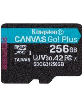 Аксессуар Карта памяти MicroSD 256GB Kingston Class 10 Canvas Go Plus UHS-I U3 V30 A2 (170/70 Mb/s)