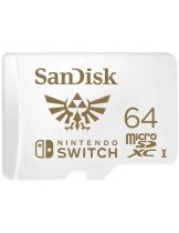 Аксессуар Карта памяти MicroSD 64GB SanDisk Class 10 Nintendo Cobranded V30 A1 UHS-I U3 (100/60 Mb/s) без адаптера