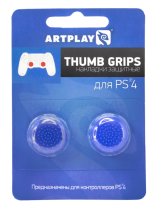 Аксессуар PS 4 Накладки Artplays Thumb Grips защитные на джойстики геймпада (2 шт) синие