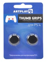 Аксессуар PS 4 Накладки Artplays Thumb Grips защитные на джойстики геймпада (2 шт) черные