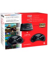 Приставка Приставка 16 bit Retro Genesis HD Ultra 150 игр (2 беспроводных 2.4ГГц джойстика, HDMI кабель)