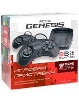 Приставка Retro Genesis 8 Bit Junior + 300 игр (AV кабель, 2 проводных джойстика)
