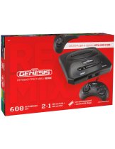 Приставка Retro Genesis Remix [8 bit /16 bit] + 600 игр (AV кабель, 2 проводных джойстика)