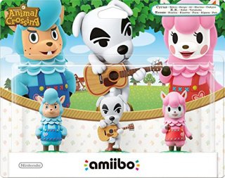 Диск  Набор из 3-х Фигурок Amiibo (Риз + K. K. + Сайрус) (Animal Crossing)