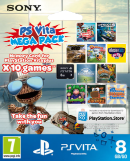 Диск Карта памяти 8 Гб (PS Vita) + 10 игр