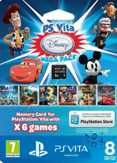Диск Карта памяти 8 Гб (PS Vita)+ 6 игр 'Disney Mega Pack'