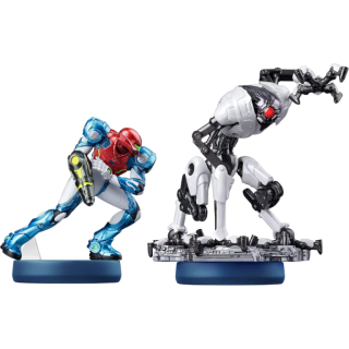 Диск Amiibo комплект Самус Аран и E.M.M.I. (коллекция Metroid)