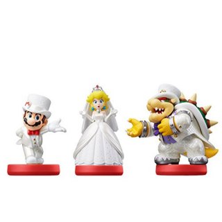 Диск Amiibo комплект свадебные Марио, Пич, Боузер (Wedding Mario, Wedding Peach, Wedding Bowser) (Super Mario Odyssey)