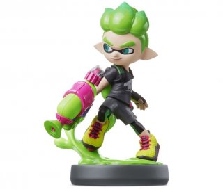 Диск Amiibo Инклинг-мальчик неоново зеленый (Inkling Boy Neon Green) (Splatoon)