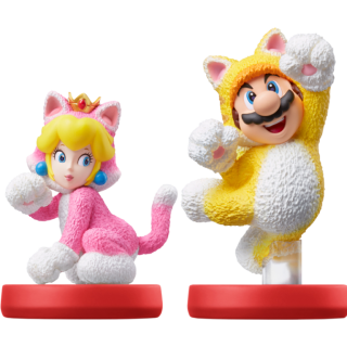 Диск Amiibo комплект Марио-кот и Пич-кошка (Cat Mario and Cat Peach) (Super Mario)