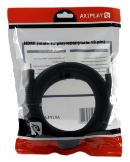 Диск Artplays HDMI 3 м (ver. 1.4) в защитной оплетке