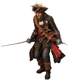 Диск Фигурка Assassin's Creed IV Black Beard + DLC