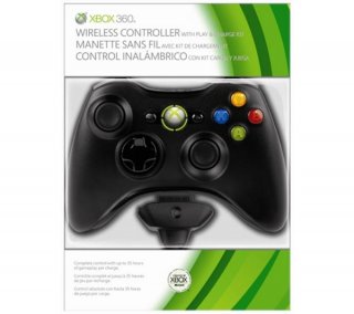 Диск Беспроводной джойстик Microsoft Wireless Controller + Charge Kit /черный/