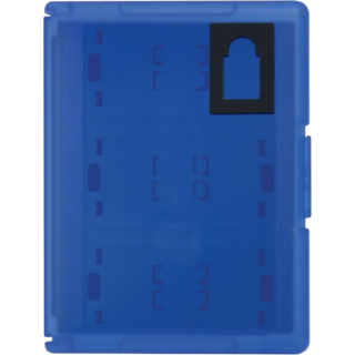 Диск Футляр для хранения 12 игровых флэшкарт PS Vita (синий) (Б/У)