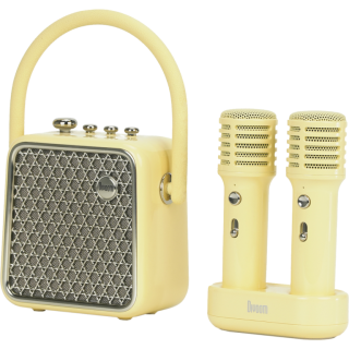 Диск Портативная bluetooth караоке-колонка с двумя микрофонами Divoom Songbird-SE (лайм)