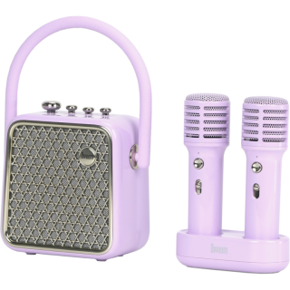 Диск Портативная bluetooth караоке-колонка с двумя микрофонами Divoom Songbird-SE (лаванда)