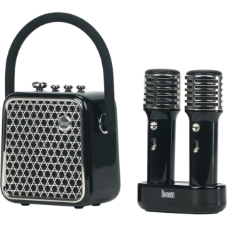 Диск Портативная bluetooth караоке-колонка с двумя микрофонами Divoom Songbird-SE (чёрный)