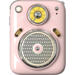 Диск Портативная колонка Divoom Beetles-FM, розовый