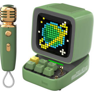 Диск Портативная колонка с микрофоном Divoom Ditoo Mic (зелёный)