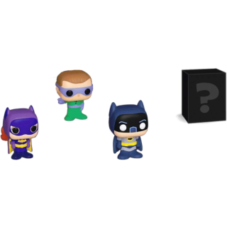 Диск Фигурка Funko Bitty POP! DC Comics: Batman + The Riddler + Batgirl + Mystery (4 Pack)