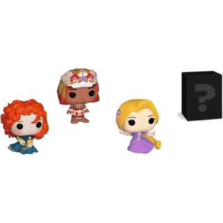 Диск Фигурка Funko Bitty POP! Disney Princess: Rapunzel + Merida + Moana + Mystery (4 Pack)