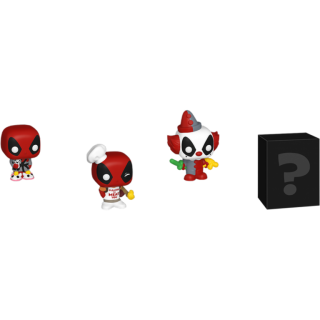 Диск Фигурка Funko Bitty POP! Marvel: Deadpool: Backyard Griller + Clown + Bedtime + Mystery (4 Pack)