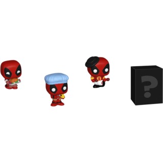 Диск Фигурка Funko Bitty POP! Marvel: Deadpool: Bathtime + Flamenco + Supper Hero + Mystery (4 Pack)