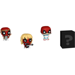 Диск Фигурка Funko Bitty POP! Marvel: Deadpool: Sleepover + Larp + Heavy Metal + Mystery (4 Pack)